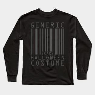 Halloween Barcode Costume (Grey)[HT] Long Sleeve T-Shirt